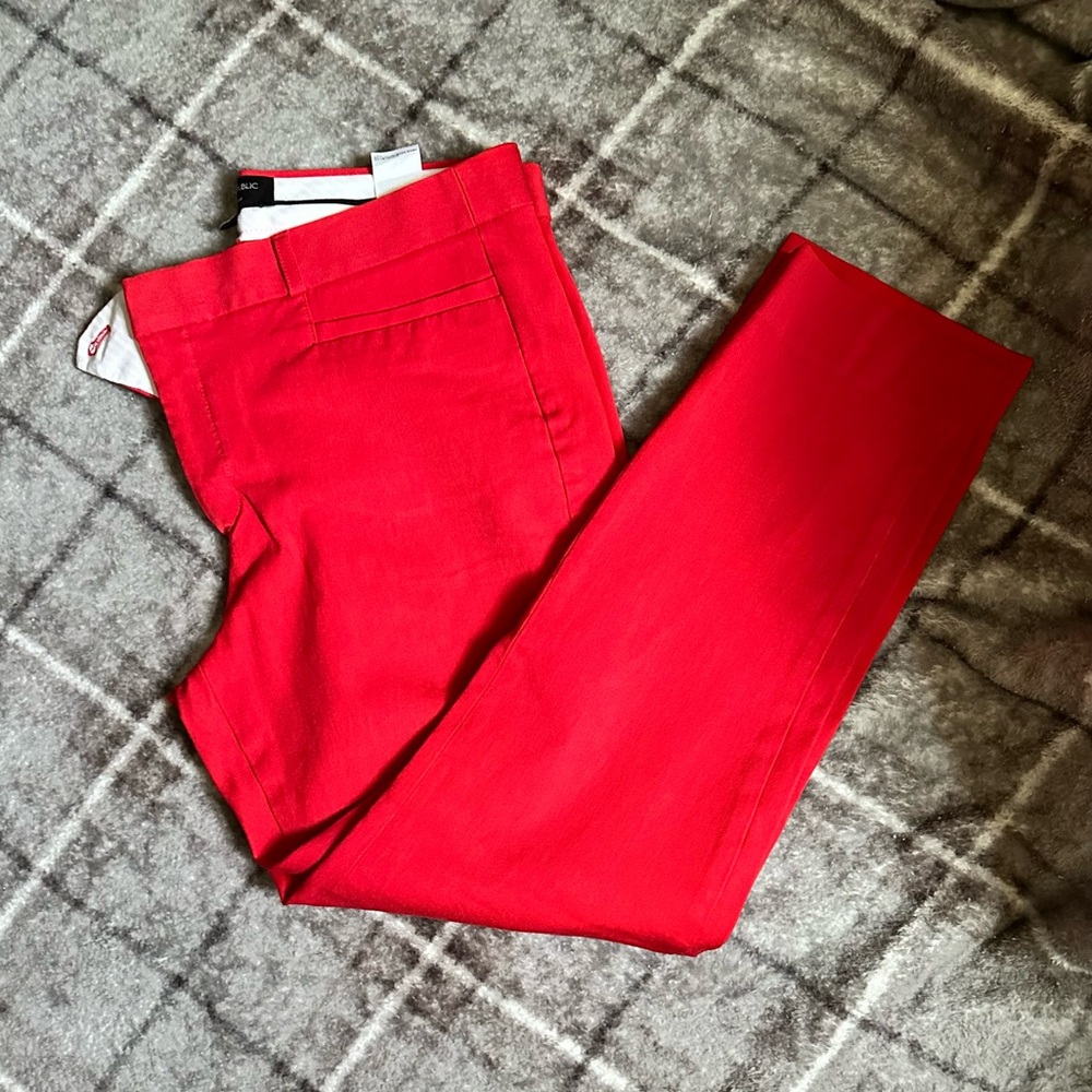 Banana Republic Sloan Curvy Fit Red Pants